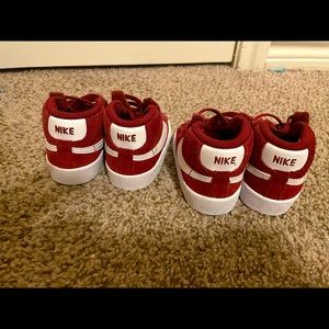 Two sets of everything toddler shoes